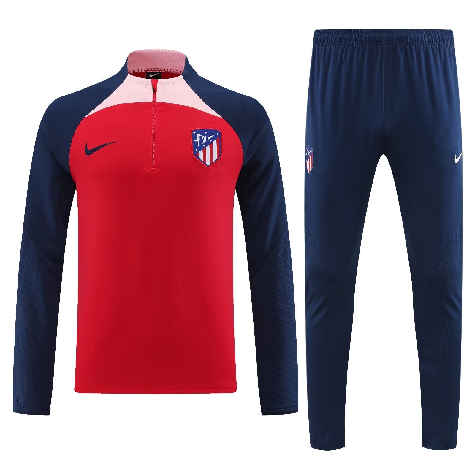 AAA Quality Atletico Madrid 23/24 Tracksuit - Red/Dark Blue